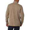 imageWrangler Authentics Mens Long Sleeve Fleece QuarterZip SweaterPetrified Oak