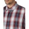 imageWrangler Authentics Mens Short Sleeve Classic Plaid ShirtRosewood Plaid