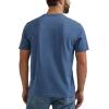 imageWrangler Authentics Mens Short Sleeve Henley TeeDark Denim