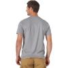 imageWrangler Authentics Mens Short Sleeve Henley TeeFrost Gray Heather