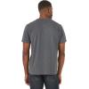imageWrangler Authentics Mens Short Sleeve Henley TeeIndia Ink Heather