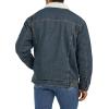 imageWrangler Mens Lined Rustic Blue Denim JacketRustic