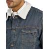 imageWrangler Mens Lined Rustic Blue Denim JacketRustic