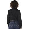 imageWrangler Womens Blue Long Sleeve Button Down with Rhinestone SnapsBlack