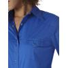 imageWrangler Womens Blue Long Sleeve Button Down with Rhinestone SnapsRoyal