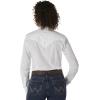 imageWrangler Womens Blue Long Sleeve Button Down with Rhinestone SnapsWhite