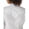 imageWrangler Womens Blue Long Sleeve Button Down with Rhinestone SnapsWhite