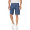 imageWrangler Authentics Mens Classic Relaxed Fit Five Pocket Jean ShortStonewash Dark