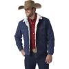 imageWrangler Mens Lined Rustic Blue Denim JacketDenimSherpa