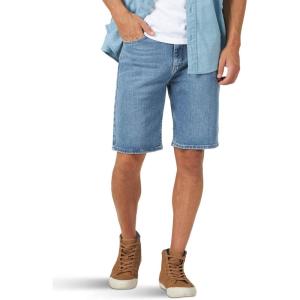imageWrangler Authentics Mens Classic Relaxed Fit Five Pocket Jean ShortLight Wash Flex