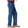 imageWrangler Authentics Mens Classic 5Pocket Relaxed Fit Cotton JeanDark Stonewash