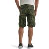 imageWrangler Authentics Mens Premium Twill Cargo ShortForest Green Camo