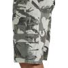 imageWrangler Authentics Mens Premium Twill Cargo ShortWhite Camo