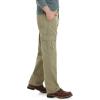 imageWrangler Authentics Mens Twill Relaxed Fit Cargo Pant LoganBritish Khaki Twill