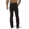imageWrangler Mens Cowboy Cut Rigid Slim Fit JeanChocolate