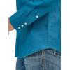 imageWrangler Mens Cowboy Cut Western Chambray Snap Long Sleeve Work ShirtDark Teal