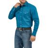 imageWrangler Mens Cowboy Cut Western Chambray Snap Long Sleeve Work ShirtDark Teal