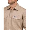 imageWrangler Mens Cowboy Cut Western Chambray Snap Long Sleeve Work ShirtRawhide