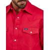 imageWrangler Mens Cowboy Cut Western Chambray Snap Long Sleeve Work ShirtRed