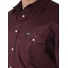 imageWrangler Mens Cowboy Cut Western Chambray Snap Long Sleeve Work ShirtRed Oxide