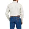 imageWrangler Mens Cowboy Cut Western Chambray Snap Long Sleeve Work ShirtStone