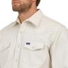 imageWrangler Mens Cowboy Cut Western Chambray Snap Long Sleeve Work ShirtStone