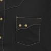 imageWrangler Mens Retro Two Pocket Long Sleeve Snap Shirt DiscontinuedBlack Snap