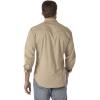 imageWrangler Mens Retro Two Pocket Long Sleeve Snap Shirt DiscontinuedSolid Tan