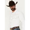 imageWrangler Mens Retro Two Pocket Long Sleeve Snap Shirt DiscontinuedWhite