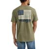 imageWrangler Mens Rope Logo TShirtDeep Lichen Green Heather