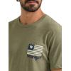 imageWrangler Mens Rope Logo TShirtDeep Lichen Green Heather