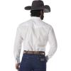 imageWrangler Mens Sport Western Basic Two Pocket Long Sleeve Snap ShirtWhite