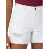 imageWrangler Womens 4quot Fray Jean ShortBright White