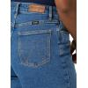 imageWrangler Womens 4quot Fray Jean ShortOcean Medium