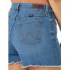 imageWrangler Womens 4quot Fray Jean ShortRocky