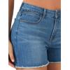 imageWrangler Womens 4quot Fray Jean ShortRocky