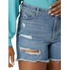 imageWrangler Womens 4quot Fray Jean ShortSky Light