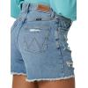 imageWrangler Womens 4quot Fray Jean ShortSky Light