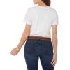 imageWrangler Womens Short Sleeve Fitted Graphic TShirtsBright White