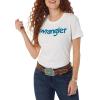 imageWrangler Womens Short Sleeve Fitted Graphic TShirtsBright White