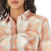 imageWrangler Womens Vintage Denim Snap ShirtFaded Pink Orange