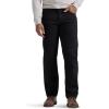 imageWrangler Authentics Mens Classic 5Pocket Relaxed Fit Cotton JeanBlack
