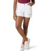 imageWrangler Womens 4quot Fray Jean ShortBright White