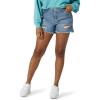 imageWrangler Womens 4quot Fray Jean ShortSky Light