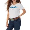 imageWrangler Womens Short Sleeve Fitted Graphic TShirtsBright White