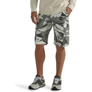 imageWrangler Authentics Mens Premium Twill Cargo ShortWhite Camo