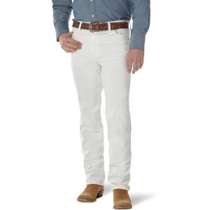 imageWrangler Mens Cowboy Cut Rigid Slim Fit JeanWhite