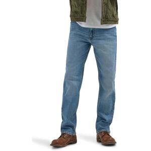 imageWrangler Mens FreetoStretch Regular Fit JeanLighter Wash