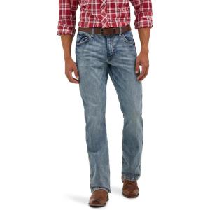 imageWrangler Mens Retro Slim Fit Boot Cut JeanGreeley