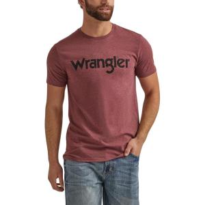 imageWrangler Mens Rope Logo TShirtBurgundy Heather